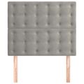 vidaXL Čelo postele svetlosivé 80x5x118/128 cm zamatové