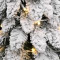 vidaXL Umelý osvetlený vianočný stromček s 60 LED a snehom 120 cm