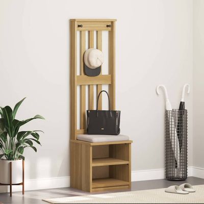vidaXL Halový strom SANDNES 45x40x159,5 cm masívna borovica