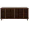 vidaXL Skrinka na platne hnedý dub 100x38x48 cm kompozitné drevo