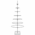 vidaXL Kovový vianočný dekoratívny stromček čierny 180 cm