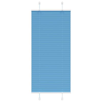 vidaXL Plisovaná roleta modrá 60x150 cm, šírka látky 59,4 cm, polyester