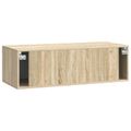vidaXL Nástenná TV skrinka Dub sonoma 98 x 41 x 30 cm Kompozitné drevo