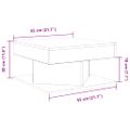 vidaXL konferenčný stolík Old Wood 55x55x30 cm Konštrukčné drevo