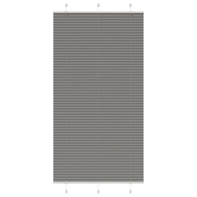 vidaXL plisovaná roleta antracitová 110x200 cm Šírka látky 109,4 cm