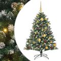 vidaXL Umelý vianočný stromček Zelená 120 cm PVC, plast a oceľ