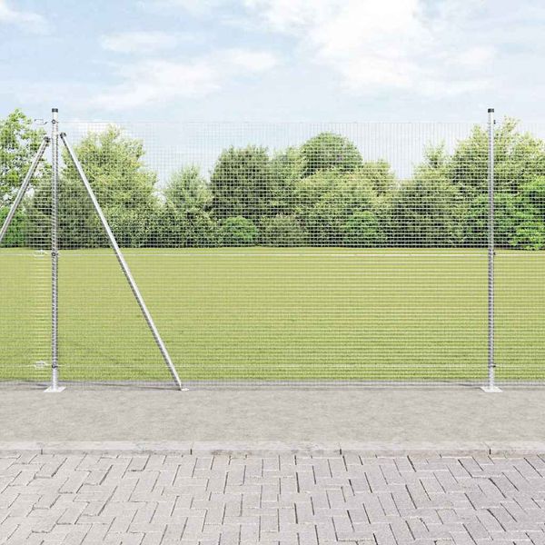 vidaXL Vonkajší zváraný drôtový plot s betónovým základom 25 x 1,4 m