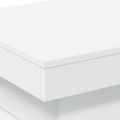 vidaXL Konferenčný stolík s kovovými nohami biely 50x50x40 cm
