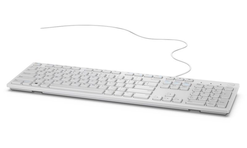 DELL klávesnice KB216/ multimediálna/ nemecká/ GER/ DE/ USB/ drátová/ biela Klávesnica, drátová, multimediálna, USB, nemecká, biela