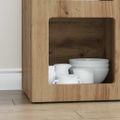 vidaXL Servírovacia skriňa ELST Remeselný dub 59 x 35 x 80.5 cm