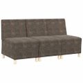 vidaXL Bezrúčková modulárna sofa jednotka 3 ks Tmavo šedá