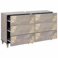 vidaXL Servírovacia skriňa 2 ks 60 x 33 x 75 cm Masívne mango drevo