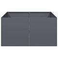 vidaXL kvetináč antracit 80x80x40 cm Oceľ valcovaná za studena
