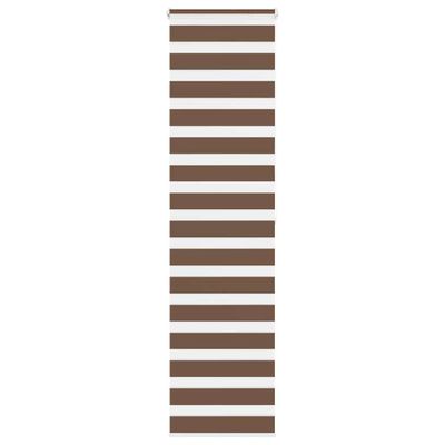 vidaXL Zebra roleta hnedá 55x200 cm šírka látky 50,9 cm polyester