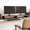vidaXL Stojan na monitor staré drevo 100x27x10 cm kompozitné drevo