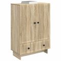 vidaXL Servírovacia skriňa Sonoma dub 66 x 34,5 x 95 cm