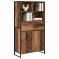 vidaXL Servírovacia skriňa Staré drevo 81 x 36 x 150.5 cm