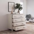 vidaXL Komoda HAMAR, biela 79x40x80 cm, borovicový masív
