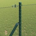 vidaXL Hexagonálny plotový základ 50 x 1 m PVC potiahnutá oceľ Sivá