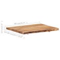 vidaXL Stolová doska, akáciový masív 80x(50-60)x3,8 cm