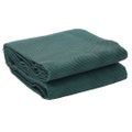 vidaXL Koberec do stanu Zelená 250 x 250 cm Polyester