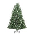 vidaXL Umelý Sklápací Vianočný Stromček Zelená 240 cm PVC a kov