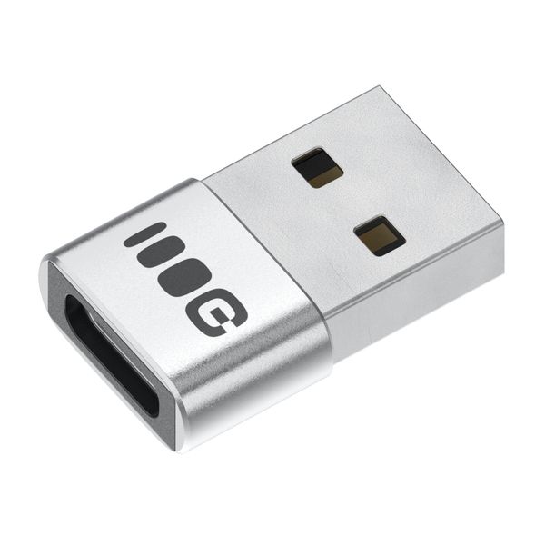 ADGCAC1 Green Cell Plug&Play adaptér 2,4A USB-A na USB-C, prenos dát 480 Mbps, 12W, hliníkové telo