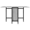 vidaXL Skladací jedálenský stôl s kolieskami 130 x 80 x 76,5 cm