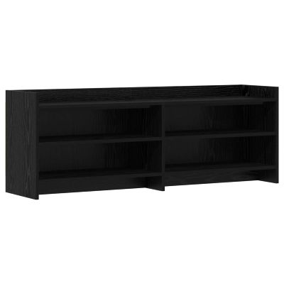 vidaXL TV skrinka 135 x 33 x 47 cm Čierny dub Kompozitné drevo