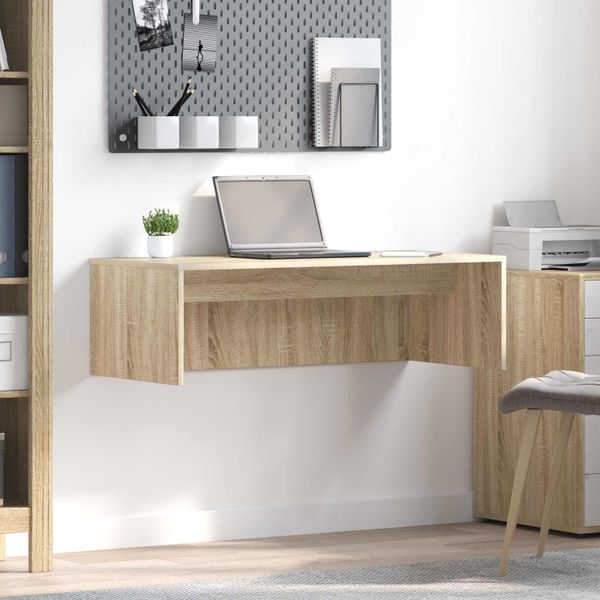 vidaXL Nástenný stôl Sonoma dub 100 x 45 x 30 cm Kompozitné drevo