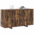 vidaXL Servírovacia skriňa Dymová dub 135 x 41 x 75 cm