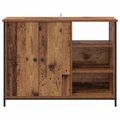 vidaXL Servírovacia skriňa Staré drevo 100 x 33 x 75 cm