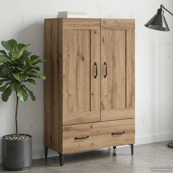 vidaXL Highboard Dub artisan 70 x 31 x 115 cm Kompozitné drevo