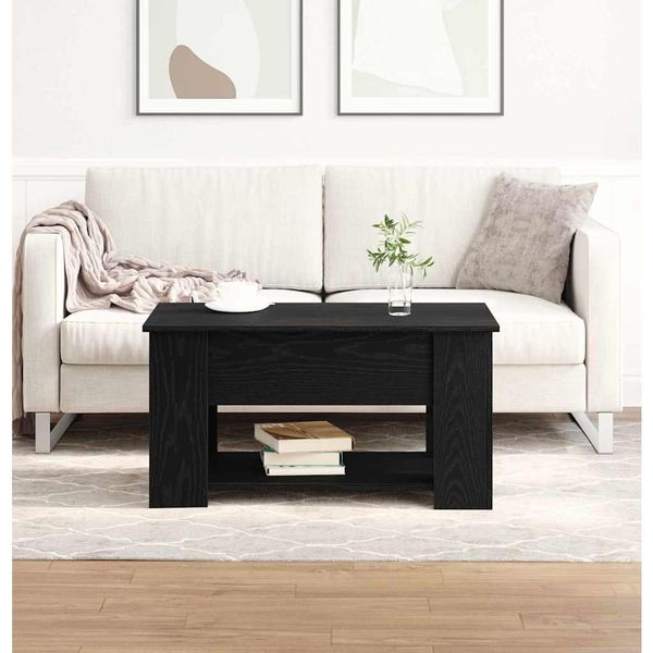 vidaXL Konferenčný stolík Čierny dub 79 x 49 x 41 cm Kompozitné drevo