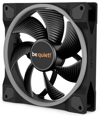 Be quiet! / ventilátor Light Wings / 140mm / PWM / ARGB Ventilátor, 140mm, Rifle ložisko, 4-pin PWM, 23,3dBA, ARGB podsvietenie, čierny