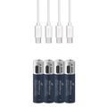 MEDIARANGE Batérie nabíjateľné AAA, USB-C, 4ks