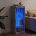 vidaXL Komoda s LED svetlami betónovo sivá 41x37x100 cm