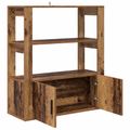 vidaXL Servírovacia skriňa Staré drevo 30 x 80 x 90 cm