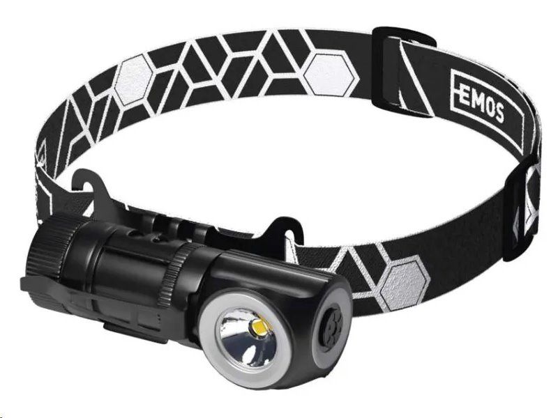 Čeľovka EMOS P3544 LED nabíjacia, 500 lm, 120 m, Li-Ion 800 mAh