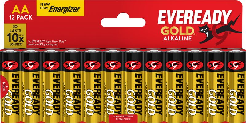 E304401200 Energizer Eveready Gold AA DHP12