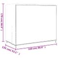 vidaXL Kryty na záhradnú hojdačku 2ks 220x135x170 cm 420D oxford látka