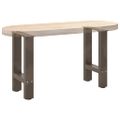vidaXL Nohy konferenčného stolíka, prírodná oceľ, 2 ks, 38 x (42-43) cm, oceľ