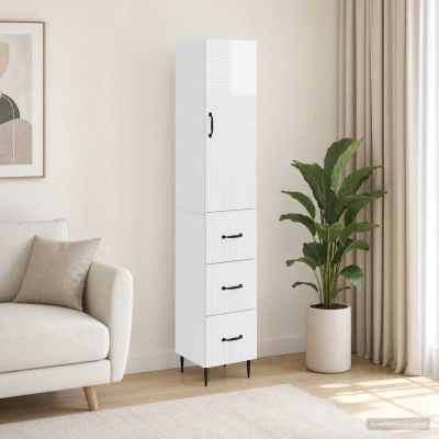 vidaXL Sada skríň 2 ks 33 x 34,5 x 90 cm Kompozitné drevo