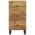 vidaXL Komoda s 3 zásuvkami 40x33,5x75 cm masívny mangovník