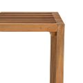 vidaXL Záhradný bočný stôl Hnedá 50 x 32,5 x 35 cm Husté teakové drevo