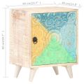 vidaXL Vyrezávaný nočný stolík 40x30x50 cm masívne akáciové drevo