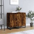 vidaXL Komody 2 ks dymový dub 40x35x70 cm kompozitné drevo