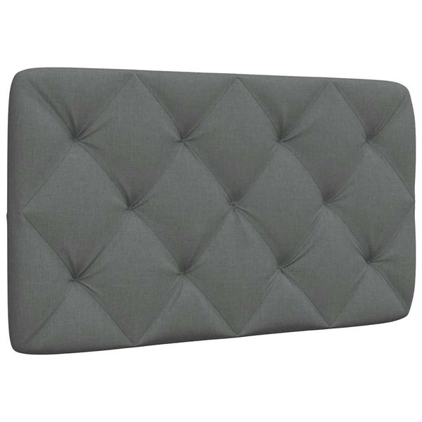 vidaXL Vankúš na čelo postele tmavosivý 90 cm látka