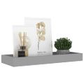 vidaXL Terasové nástenné police 2 ks sivé 40x15x4 cm MDF