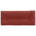 vidaXL Vankúš na paletu VIANEN 100% polyester Červená 120 x 60 x 12 cm